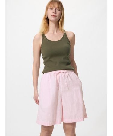 リネンブレンドイージーショートパンツ