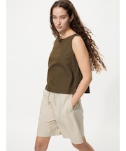 リネンブレンドイージーショートパンツ