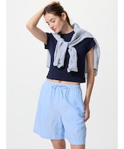 リネンブレンドイージーショートパンツ