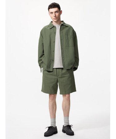 リネンブレンドイージーショーツ