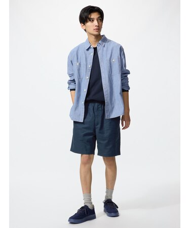 リネンブレンドイージーショーツ