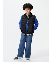 ワイドフィットジーンズ/ファスナー付