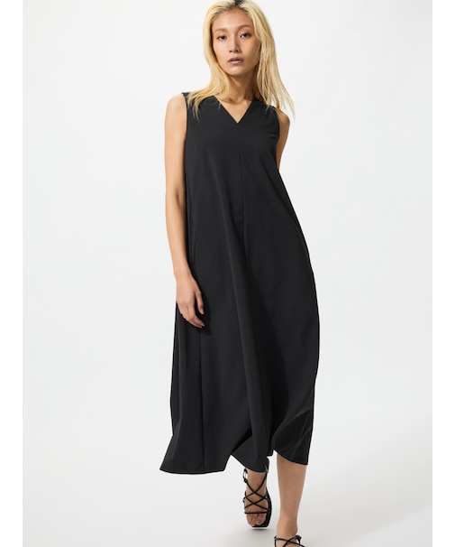 ウルトラストレッチVネックワンピース/ノースリーブ