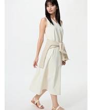 ウルトラストレッチVネックワンピース/ノースリーブ