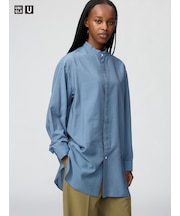 スタンドカラーシャツ