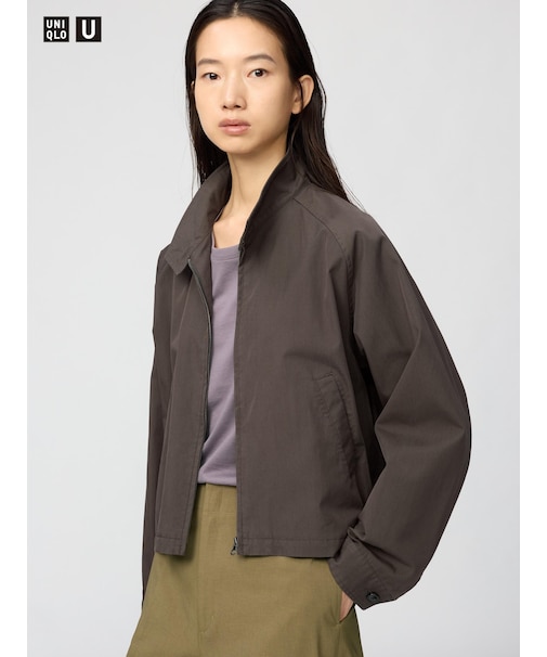 コットンブレンドショートブルゾン