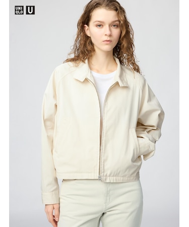 コットンブレンドショートブルゾン