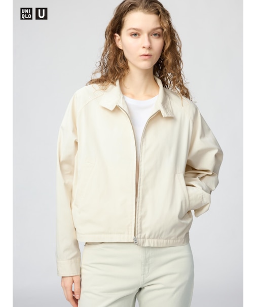 コットンブレンドショートブルゾン