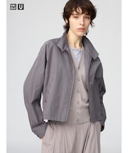 コットンブレンドショートブルゾン