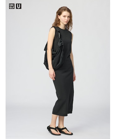 3Dコットンニットワンピース/ノースリーブ