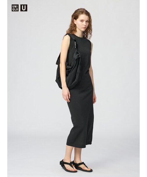 3Dコットンニットワンピース/ノースリーブ