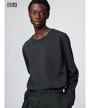 ウォッシュコットンクルーネックTシャツ