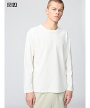 ウォッシュコットンクルーネックTシャツ