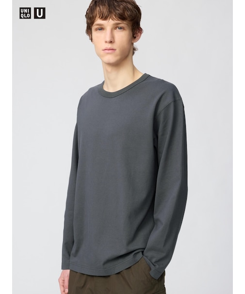 ウォッシュコットンクルーネックTシャツ