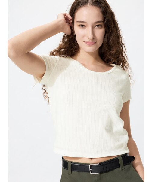 ポインテールラウンドネックミニT