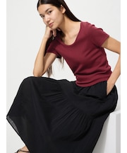 ポインテールラウンドネックミニT