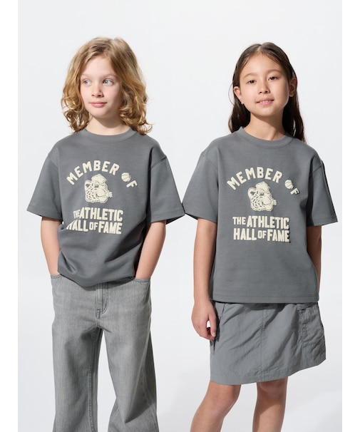 エアリズムコットングラフィッククルーネックTシャツ