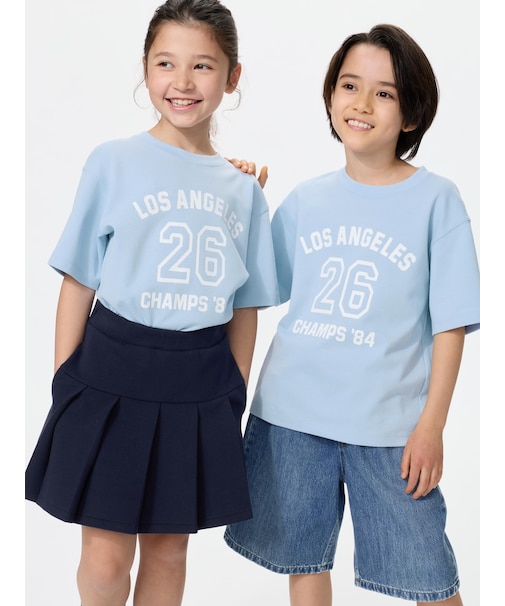 エアリズムコットングラフィッククルーネックTシャツ