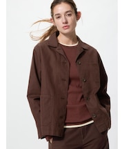 リネンブレンドカバーオール