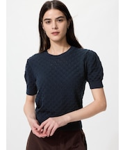 ポインテールクルーネックセーター/ウォッシャブル