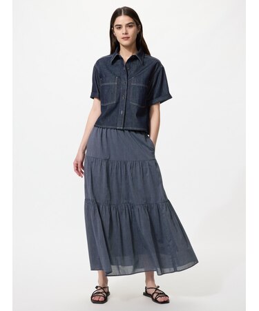 ティアードマキシスカート