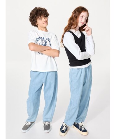 ライトデニムバレルパンツ