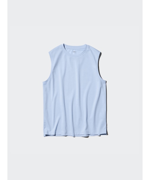 エアリズムコットンノースリーブTシャツ