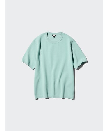 ウォッシャブルミラノリブニットTシャツ