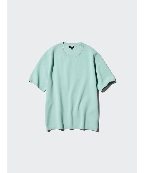 ウォッシャブルミラノリブニットTシャツ
