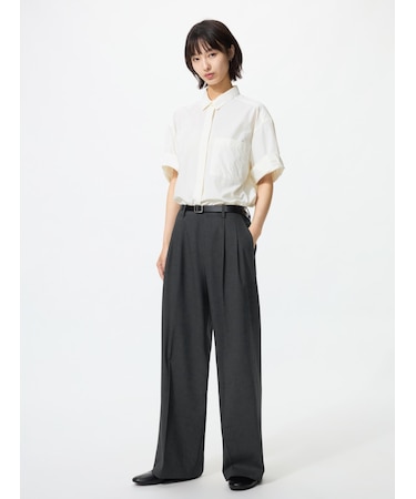 スマートワイドストレートパンツ