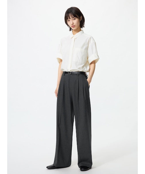 スマートワイドストレートパンツ