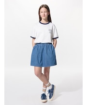 GIRLS デニムミニスコート