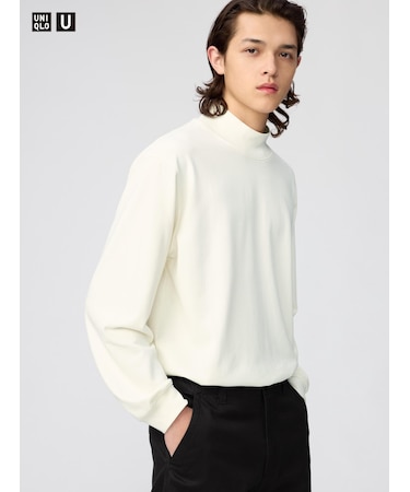 モックネックTシャツ