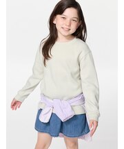 ソフトニットフリースクルーネックTシャツ