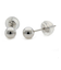 【新品】 Pt900 ピアス 丸玉 4ｍｍ ボール Pt900プラチナ シルバー レディース