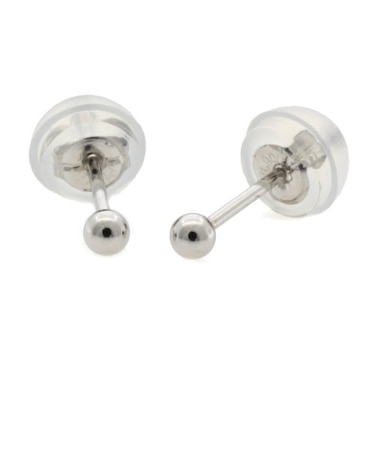 【新品】 Pt900 ピアス 丸玉 2ｍｍ ボール Pt900プラチナ シルバー レディース