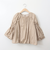 バルーンディテールコットンブラウス[30113311]natural mist