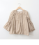 バルーンディテールコットンブラウス[30113311]natural mist