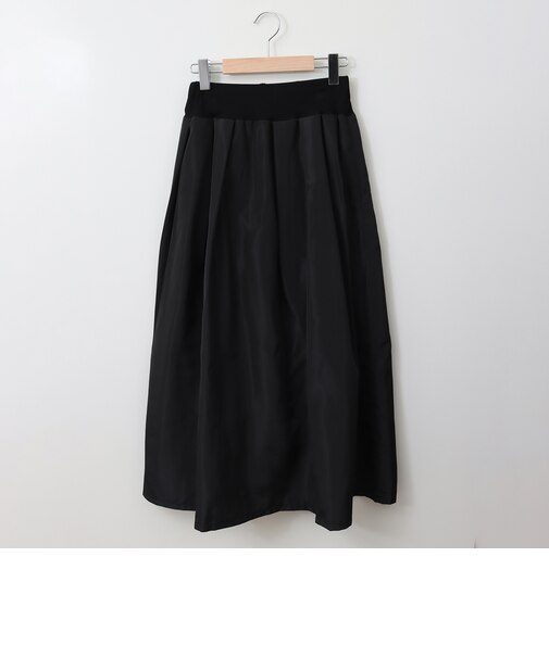 ウエストリブフレアシルエットスカート[41415122]natural mist