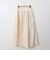 ウエストリブフレアシルエットスカート[41415122]natural mist
