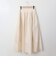 ウエストリブフレアシルエットスカート[41415122]natural mist