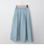 ウエストリブフレアシルエットスカート[41415122]natural mist