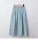 ウエストリブフレアシルエットスカート[41415122]natural mist
