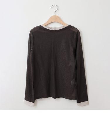 ラメシアーレイヤード風プルオーバー[21211212]natural mist