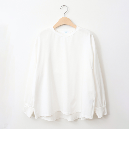 ラッフルフリルデザインカットソー[21213294]natural mist