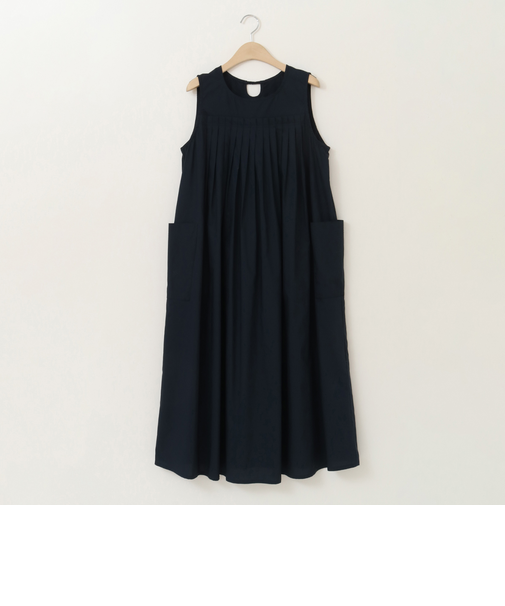 プリーツデザインノースリーブワンピース[61716218]natural mist