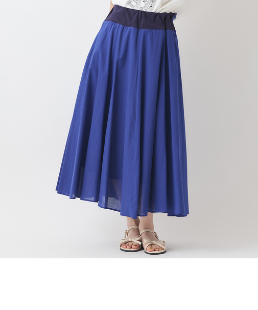 ウエストリブフレアスカート[41415137]natural mist