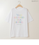 カラフルボタン&ロゴ刺繍Tシャツ[30111311]natural mist