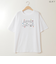 カラフルボタン&ロゴ刺繍Tシャツ[30111311]natural mist