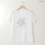 スパンコールアクセント刺繍Tシャツ[30111317]natural mist